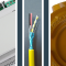 Three pictures of a control panel cable, remote relay module, and atex junction box on a dark green and white background 